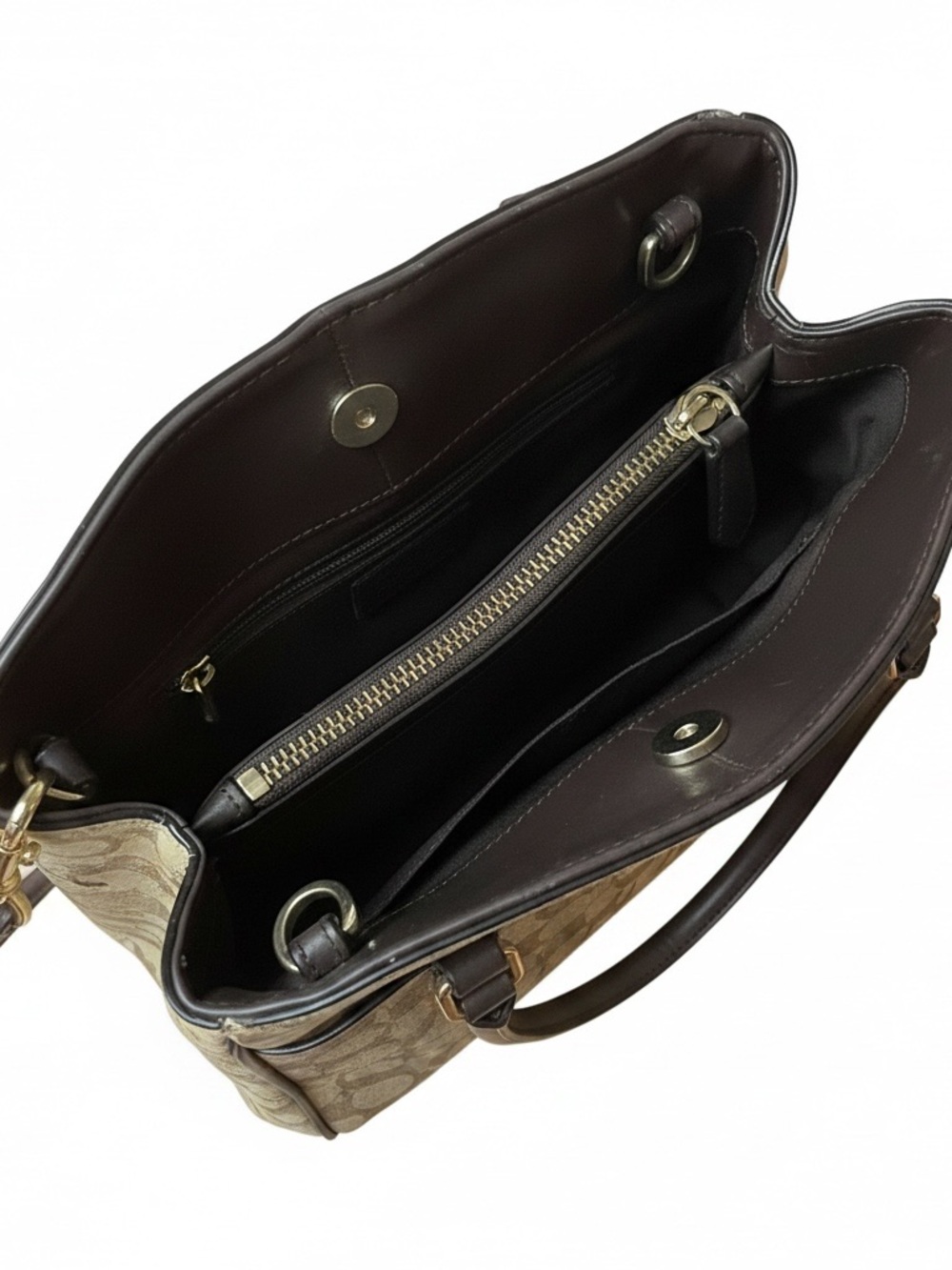 Coach Madison Kelsey Satchel – Grey/Black Snakeskin Embossed Leather - Picture 11 of 12